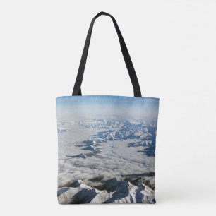 Bolso De Tela Montes de Himalaya bajo las nubes - Tíbet