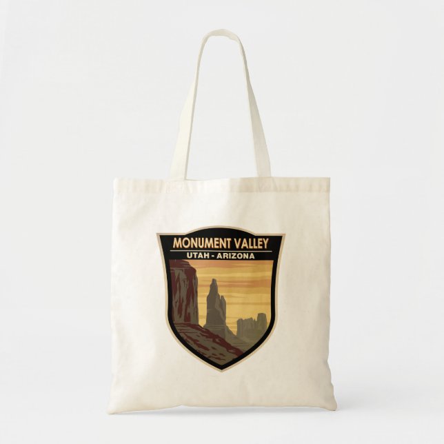 Bolso De Tela Monument Valley Arizona Utah Vintage (Frente)