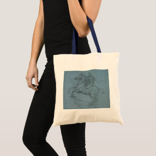 Bolso De Tela Monumento ecuestre (estudio) de Leonardo da Vinci