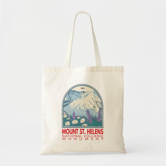 Bolso De Tela Monumento volcánico nacional de Mount St Helens (Frente)