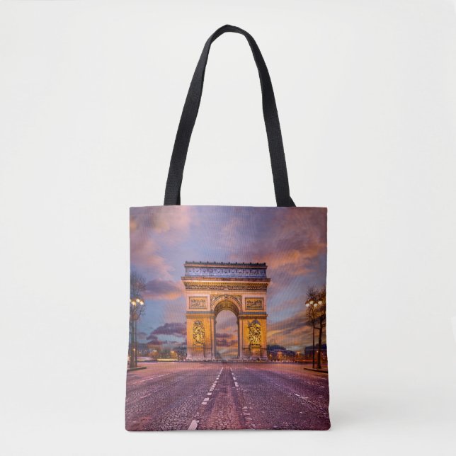 Bolso De Tela Monumentos | Arco de Triomphe, París, Francia (Anverso)