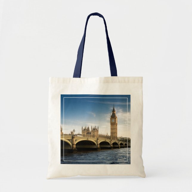 Bolso De Tela Monumentos | Big Ben, Londres Inglaterra (Frente)