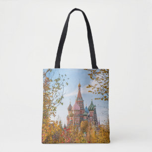 Bolso De Tela Monumentos Catedral de San Basil en Moscú