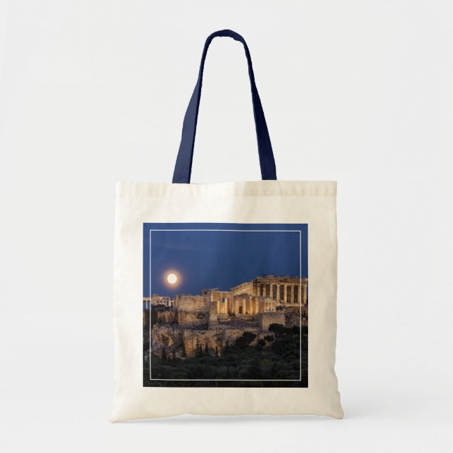 Bolso De Tela Monumentos | El Partenón Atenas, Grecia (Frente)