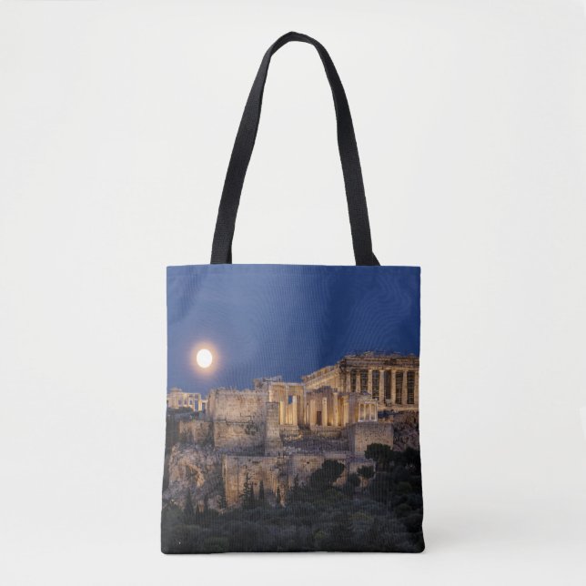 Bolso De Tela Monumentos | El Partenón Atenas, Grecia (Anverso)
