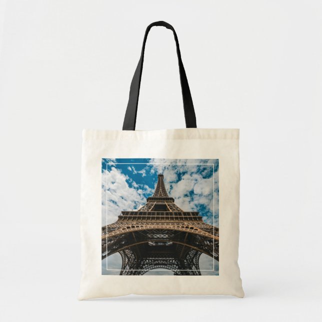 Bolso De Tela Monumentos | Mirando hacia la Torre Eiffel (Frente)