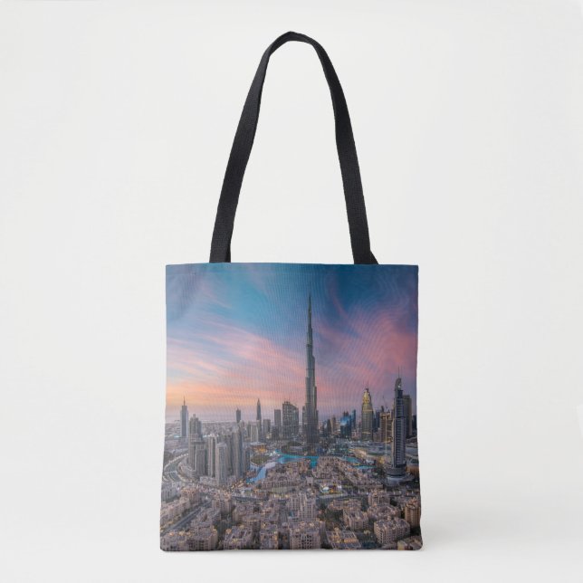 Bolso De Tela Monumentos | Paisaje urbano de Dubai (Anverso)
