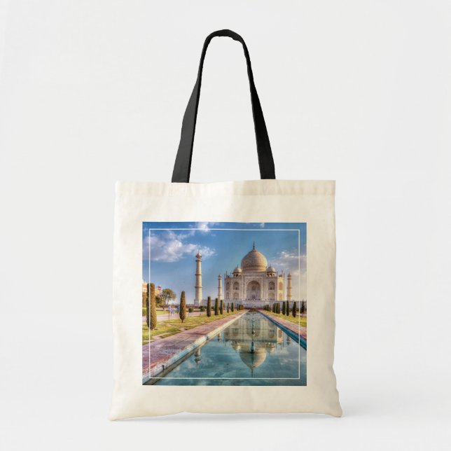 Bolso De Tela Monumentos | Taj Mahal Sunrise (Frente)