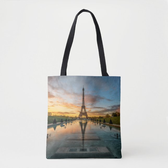 Bolso De Tela Monumentos | Torre Eiffel (Anverso)