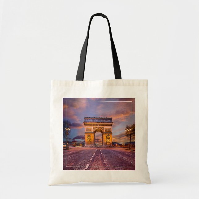 Bolso De Tela Monuments | Arc de Triomphe, Paris France (Frente)