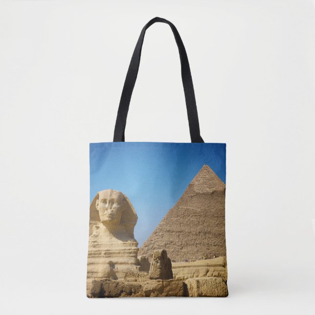 Bolso De Tela Monuments | Sphinx & Pyramid of Egypt (Anverso)