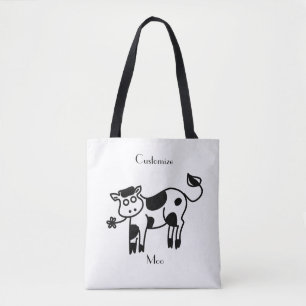 Bolso De Tela Moo Cow Thunder_Cove