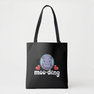 Bolso De Tela Moo Deng Bouncy Pig en un bebé con foto tailandesa