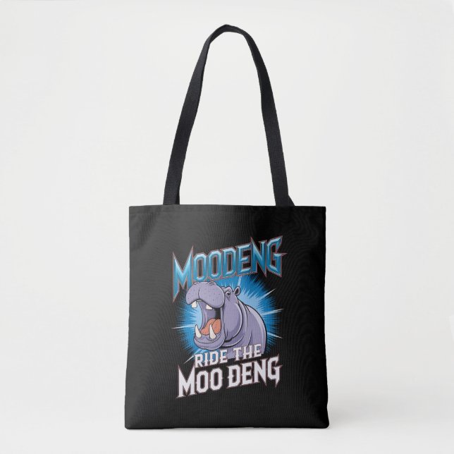 Bolso De Tela MOO DENG Hippo Ride El MOO DENG (Anverso)