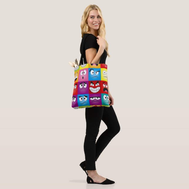 Bolso De Tela Moods and Emoticons (Puesto)
