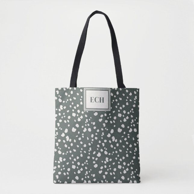 Bolso De Tela Moody Lunaria Silver Dollar Pattern Personalized (Anverso)