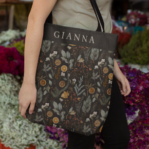 Bolso De Tela Moody Winter Botanalized Personalizado