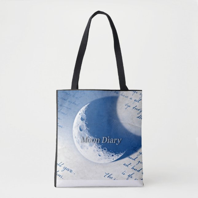 Bolso De Tela Moon Diary (Anverso)
