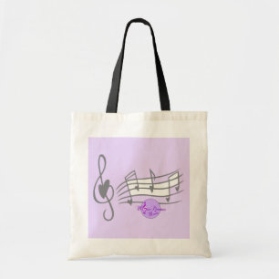 Bolso De Tela MoonDreams Music Notes Budget Tote
