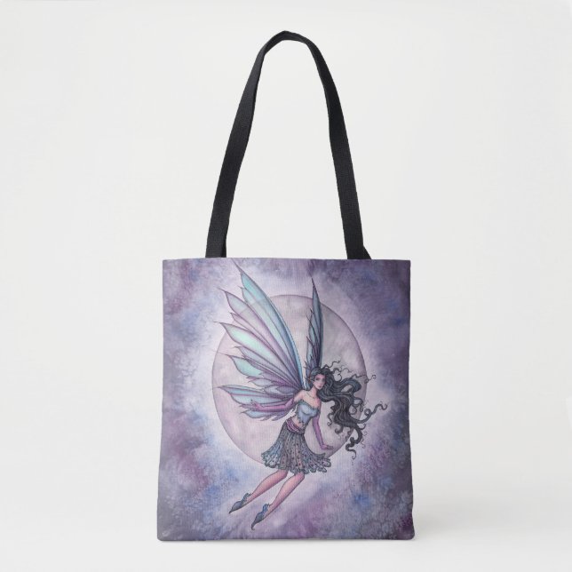 Bolso De Tela Moonlight Flight Fairy Fantasy Art (Anverso)