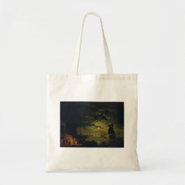 Bolso De Tela Moonlight Over Palermo High-Fidelity Fine Art 