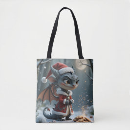 Bolso De Tela Moonlit Cookie Bandit – The Grey Christmas Dragon.