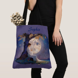 Bolso De Tela Moonlit Dreamer - Serene Night Sky