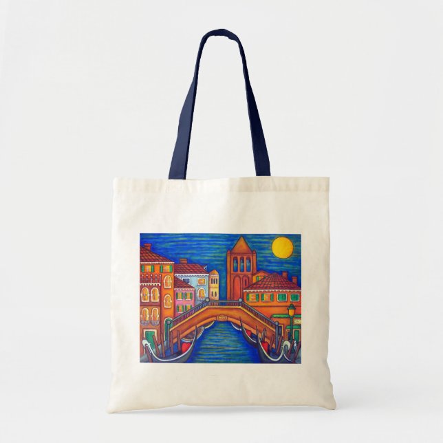 Bolso De Tela Moonlit San Barnaba Tote Bag de Lisa Lorenz (Frente)