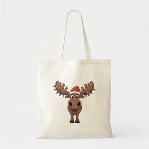 Bolso De Tela Moose Christmas Tree ilumina divertidas Xmas Moose