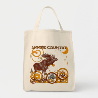 Bolso De Tela Moose Country Organic Reusable Shopping Gift Bag