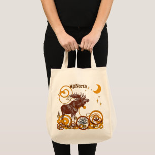 Bolso De Tela Moose Country Organic Reusable Shopping Gift Bag