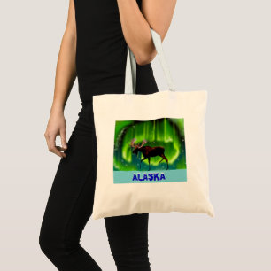 Bolso De Tela Moose de las luces del norte
