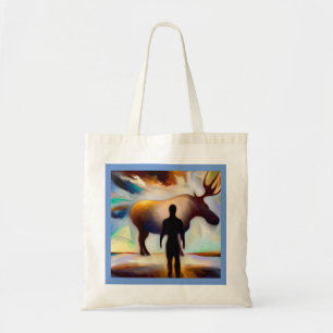 Bolso De Tela Moose de los animales espirituales 3
