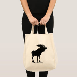 Bolso De Tela Moose Silhouette