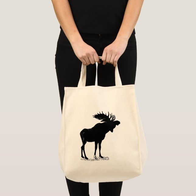 Bolso De Tela Moose Silhouette (Anverso (producto))