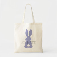 Morado Bunny Silhouette Easter personalizado