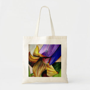Bolso De Tela Morado Fritillary flor original arte acuarela