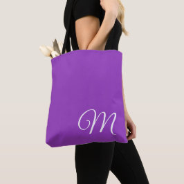 Bolso De Tela Morado medio