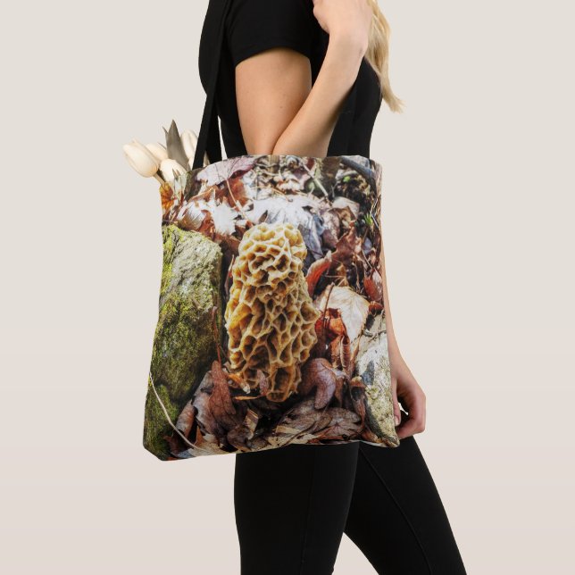 Bolso De Tela Morel Mushroom en el salvaje (Detalle)