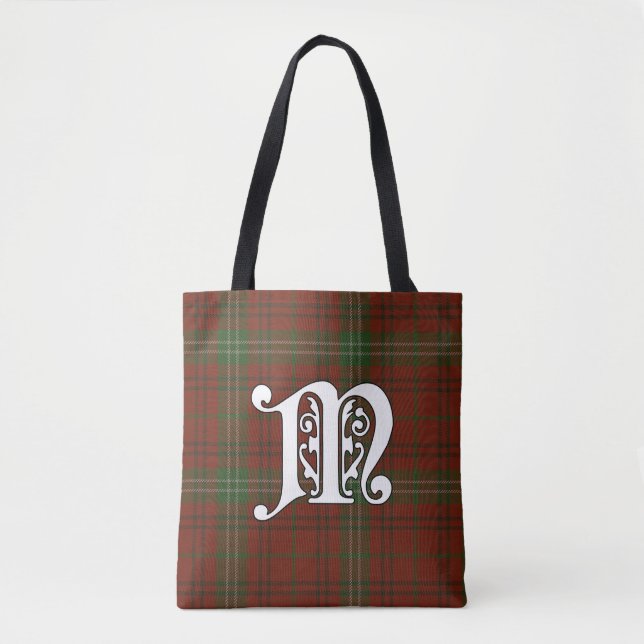 Bolso De Tela Morrison Clan Tartan Monogram (Anverso)
