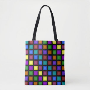 Bolso De Tela Mosaic Allover Tote Bag