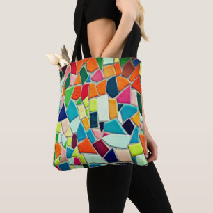 Bolso De Tela Mosaic Carry-All