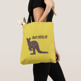 Bolso De Tela Mosaico aborigen canguro