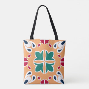 Bolso De Tela Mosaico azteca marroquí Elegante y diseño de Mod