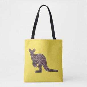 Bolso De Tela Mosaico canguro