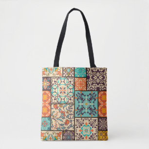 Bolso De Tela Mosaico colorido de mosaico de mosaicos islámicos