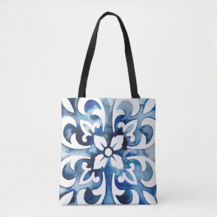 Bolso De Tela Mosaico de cobalto II