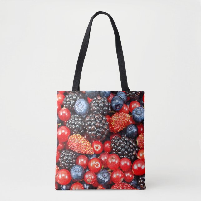 Bolso De Tela Mosaico de fondo de Berry-Fresh (Anverso)