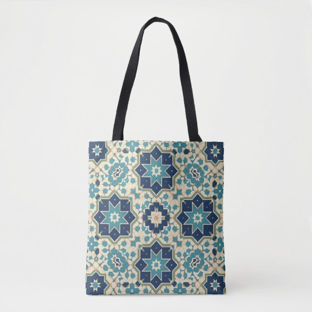 Bolso De Tela Mosaico de Marrakech - Tile Marroquí (Anverso)