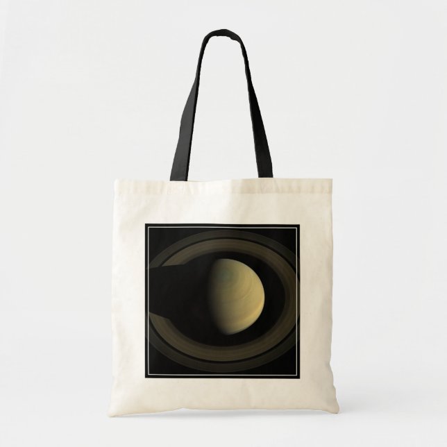 Bolso De Tela Mosaico Del Planeta Saturno Y Sus Anillos Principa (Frente)